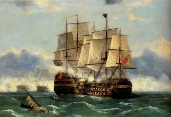 Frederick Tudgay : The Battleship Trafalgar